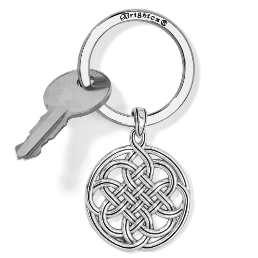 Interlok Medallion Round Key Fob silver 1