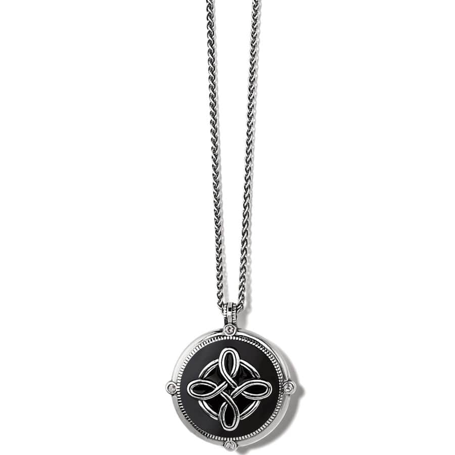 Interlok Noir Heirloom Reversible Necklace silver-black 1