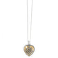 Interlok Noir Reversible Heart Necklace