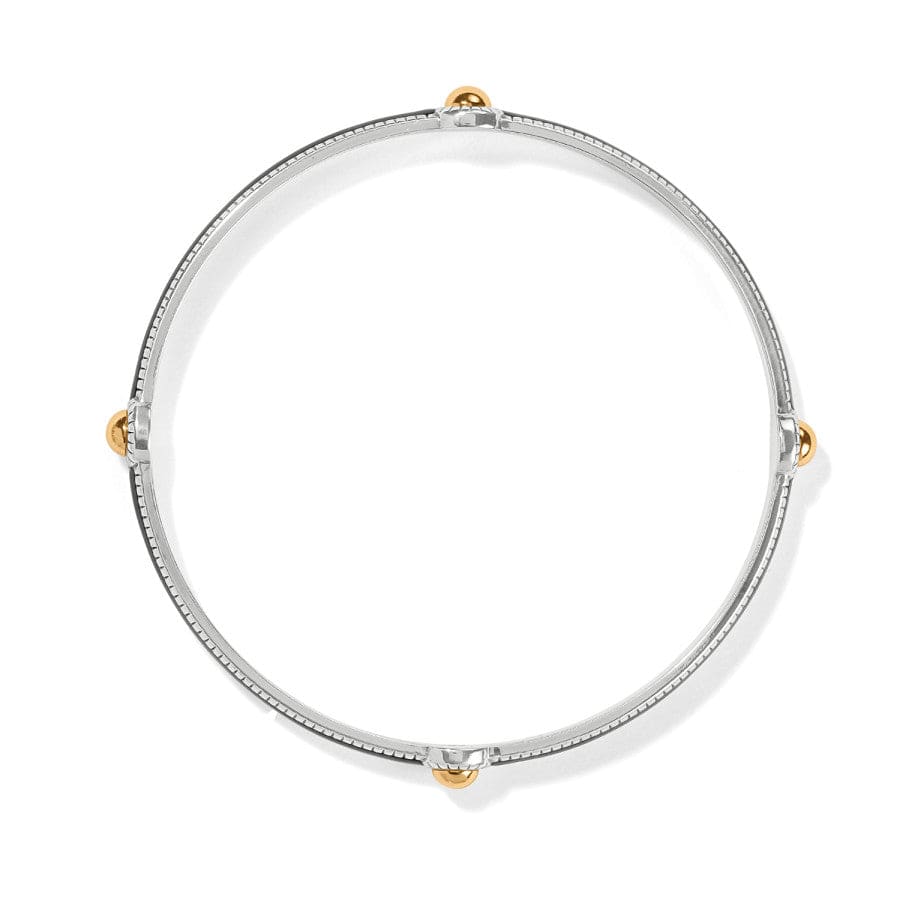 Interlok Noir Slim Bangle silver-gold 2