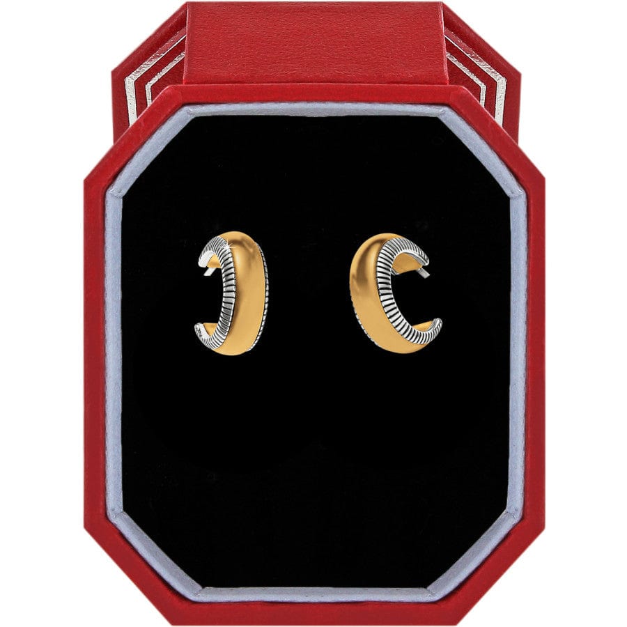 Interlok Noir Small Hoop Earrings Gift Box silver-gold 1