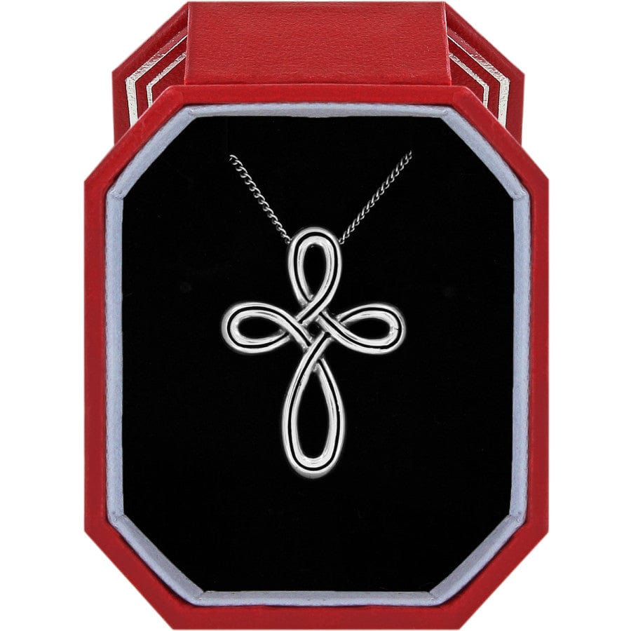 Interlok Petite Cross Necklace Gift Box silver 1