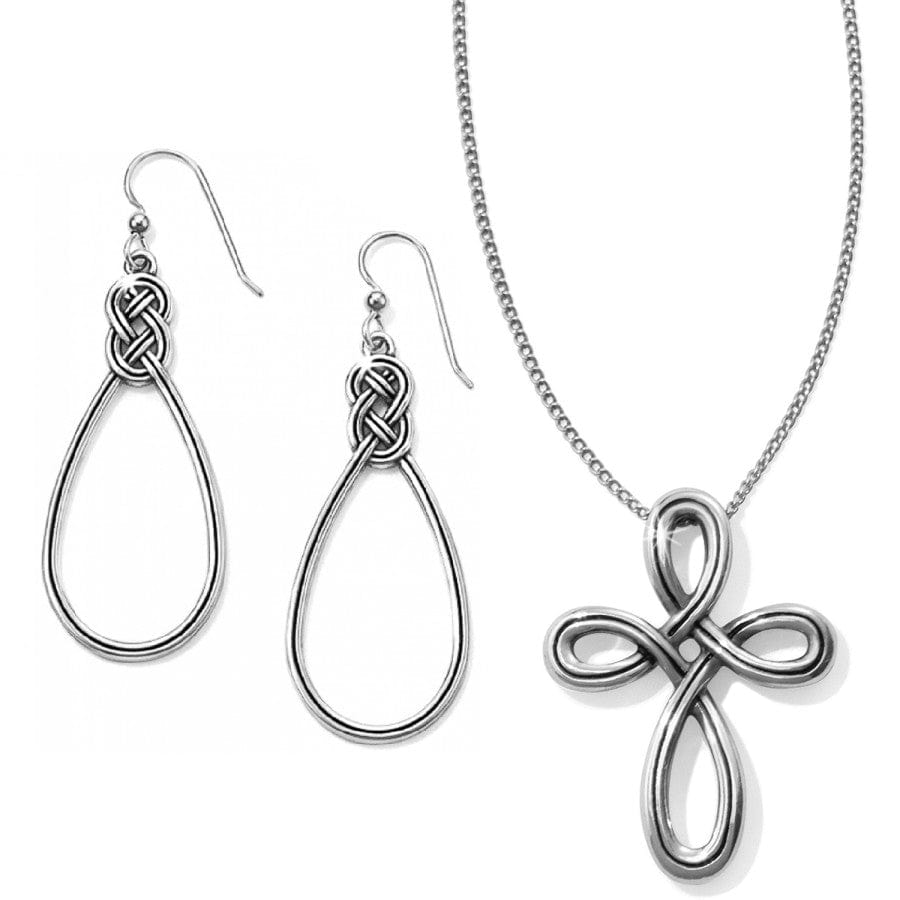 Interlok Petite Cross Necklace Gift Set silver 1