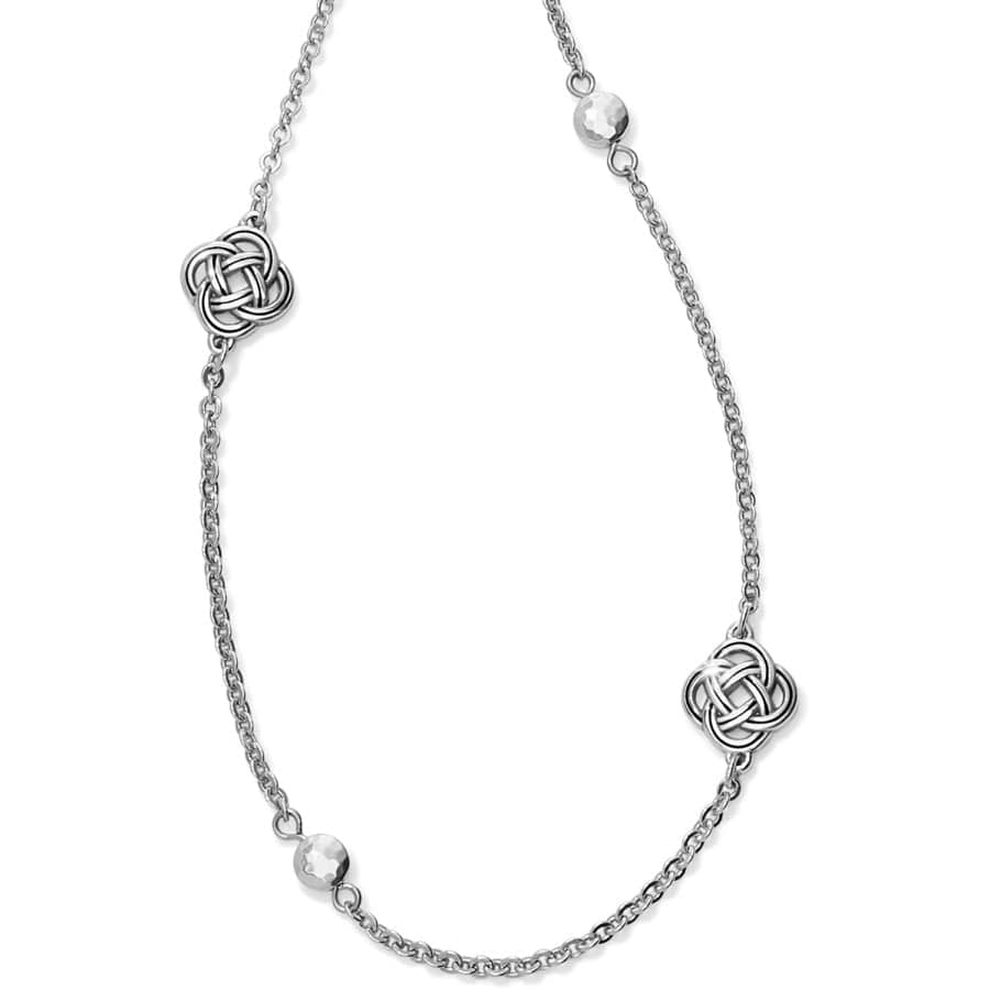 Interlok Petite Long Necklace silver 1