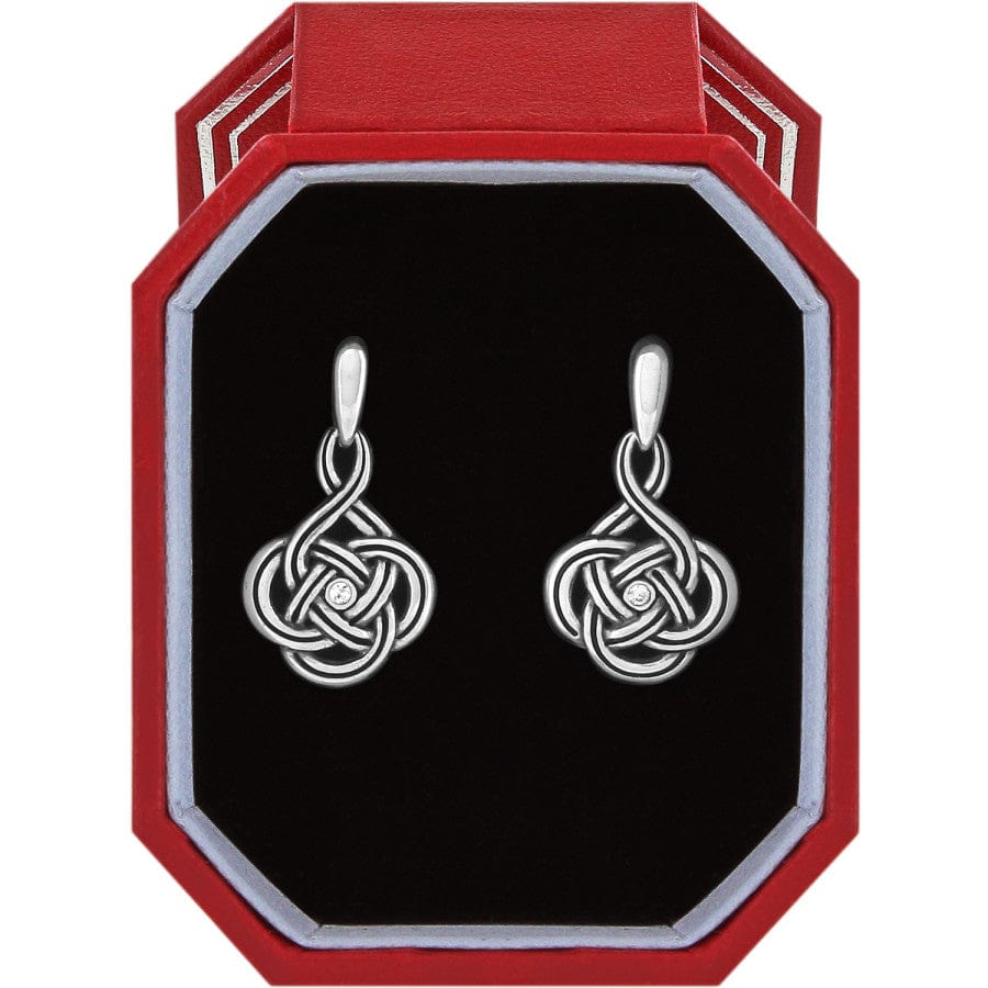 Interlok Petite Post Drop Earrings Gift Box silver 1