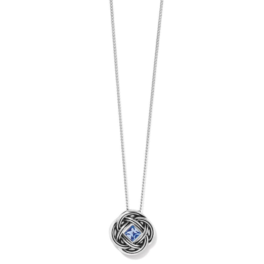 Interlok Shine Necklace silver-light-sapphire 3