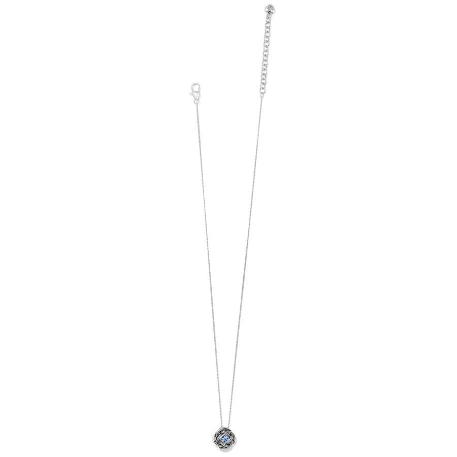 Interlok Shine Necklace silver-light-sapphire 4