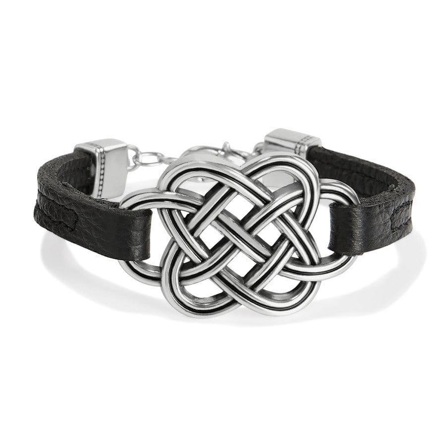 Interlok Trellis Leather Bracelet black 2