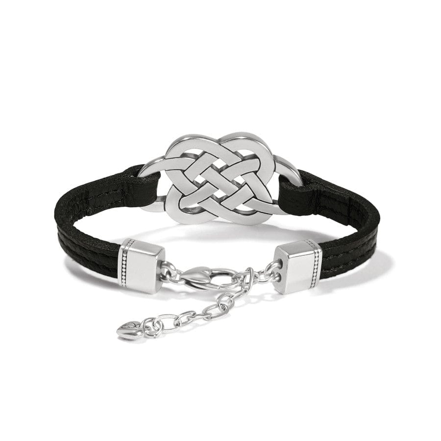 Interlok Trellis Leather Bracelet black 3