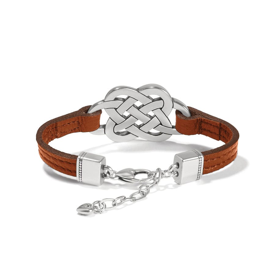 Interlok Trellis Leather Bracelet bourbon 4