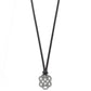 Interlok Trellis Leather Necklace