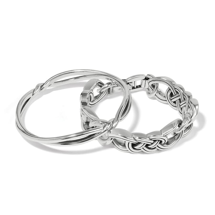 Interlok Twist Bangle silver 3