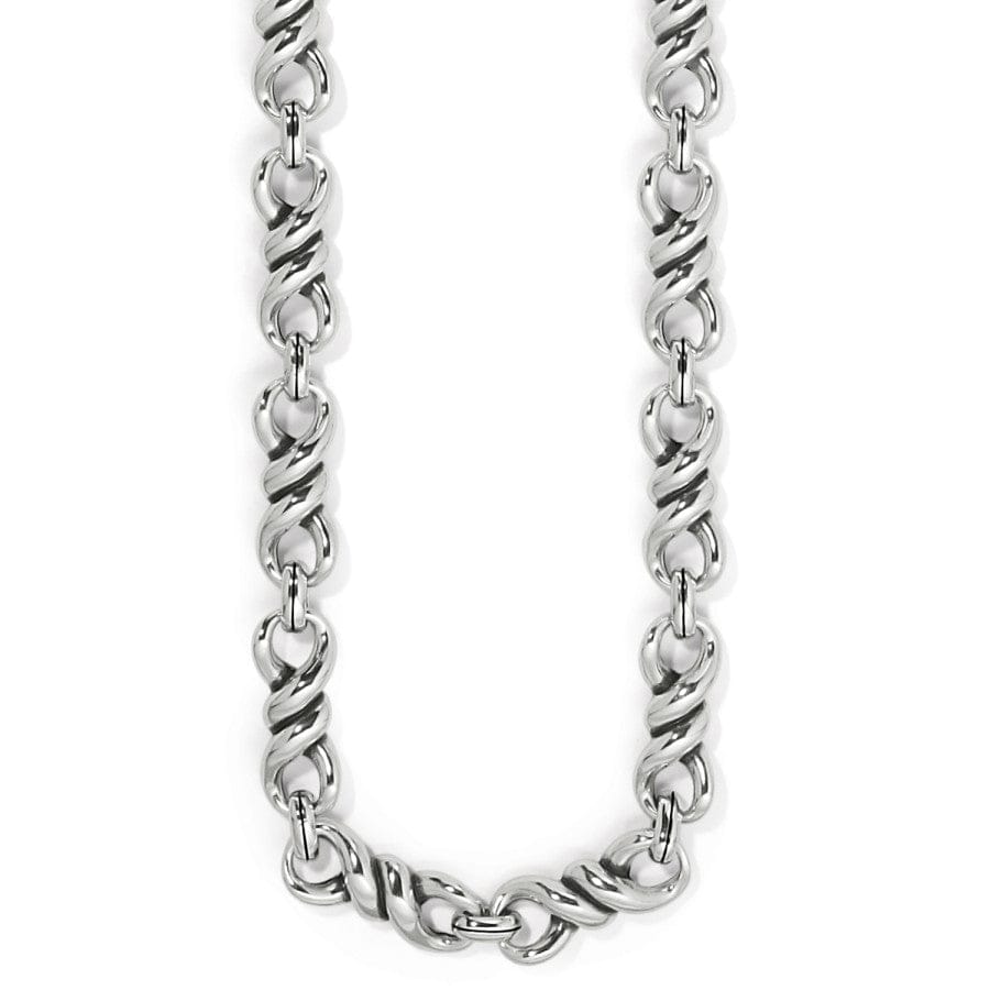 Interlok Twist Collar Necklace silver 1
