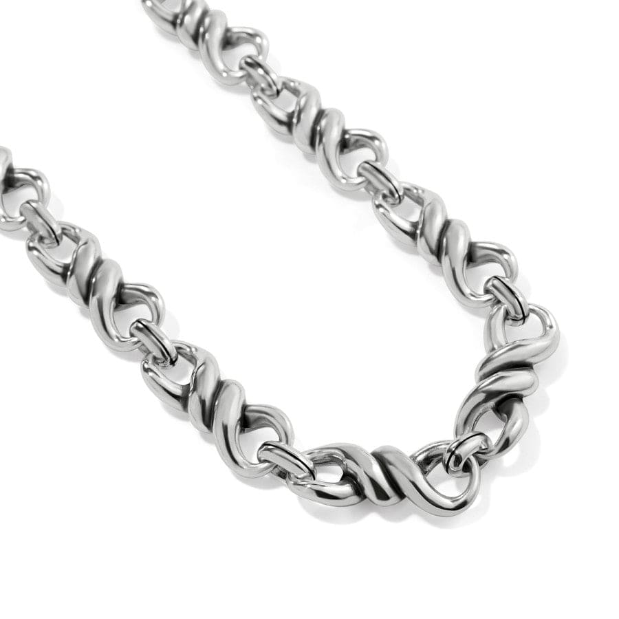 Interlok Twist Collar Necklace silver 3