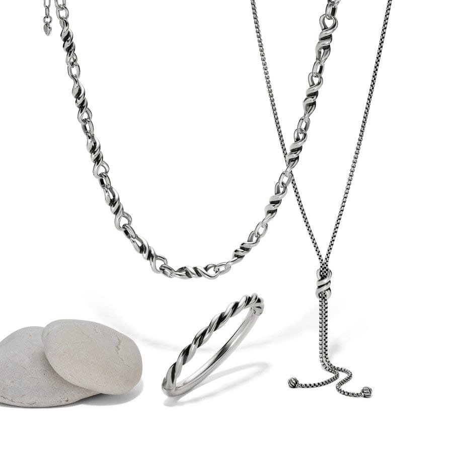 Interlok Twist Collar Necklace silver 5