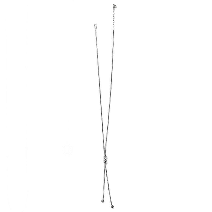 Interlok Twist Two Tone Lariat Necklace main image 1