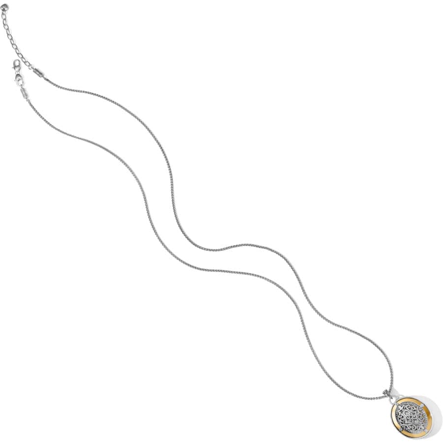 Intrigue Convertible Locket Necklace silver-gold 4