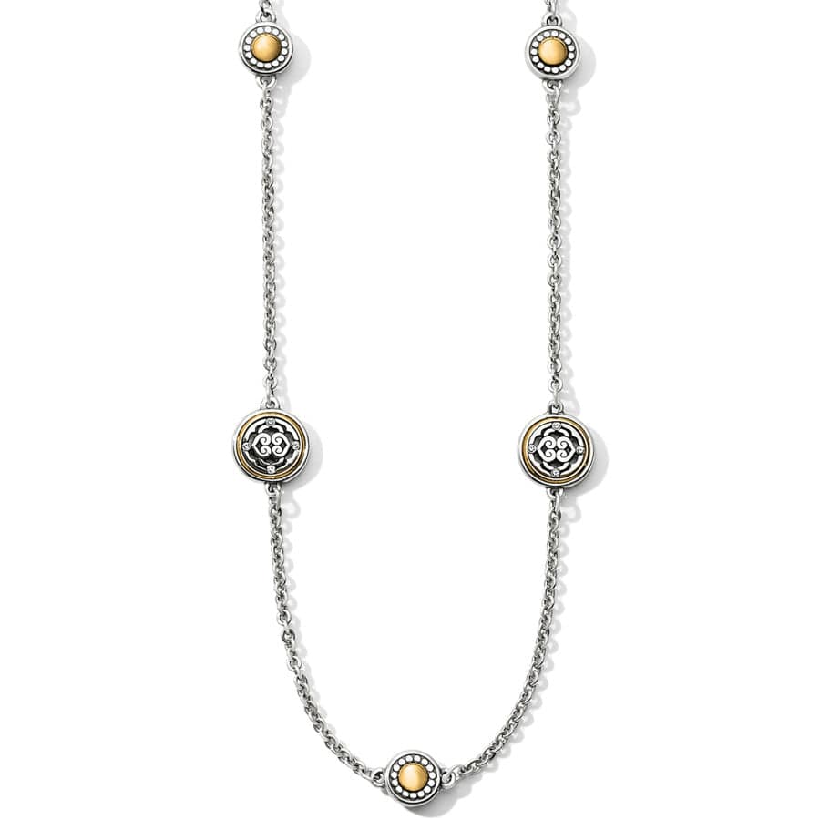 Intrigue Petite Long Necklace silver-gold 1
