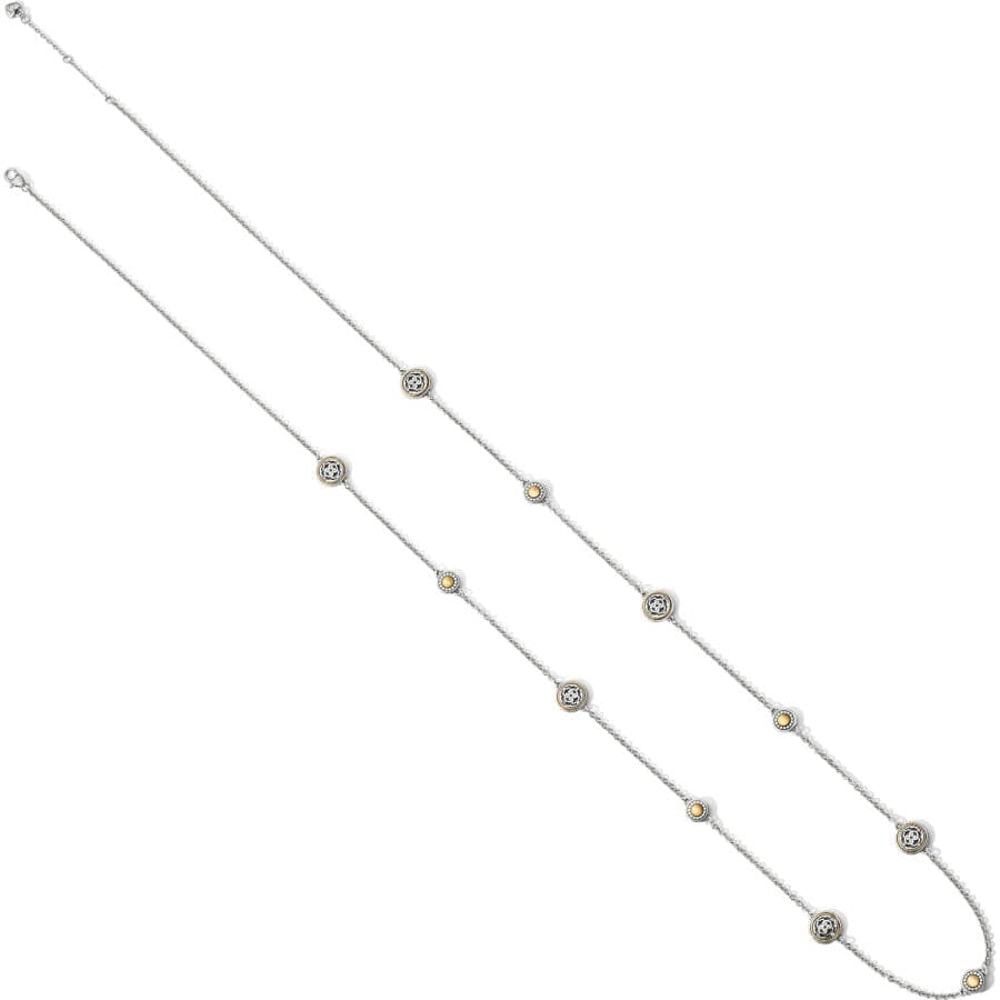 Intrigue Petite Long Necklace silver-gold 3