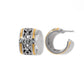 Intrigue Soiree Two Tone Hoop Earrings
