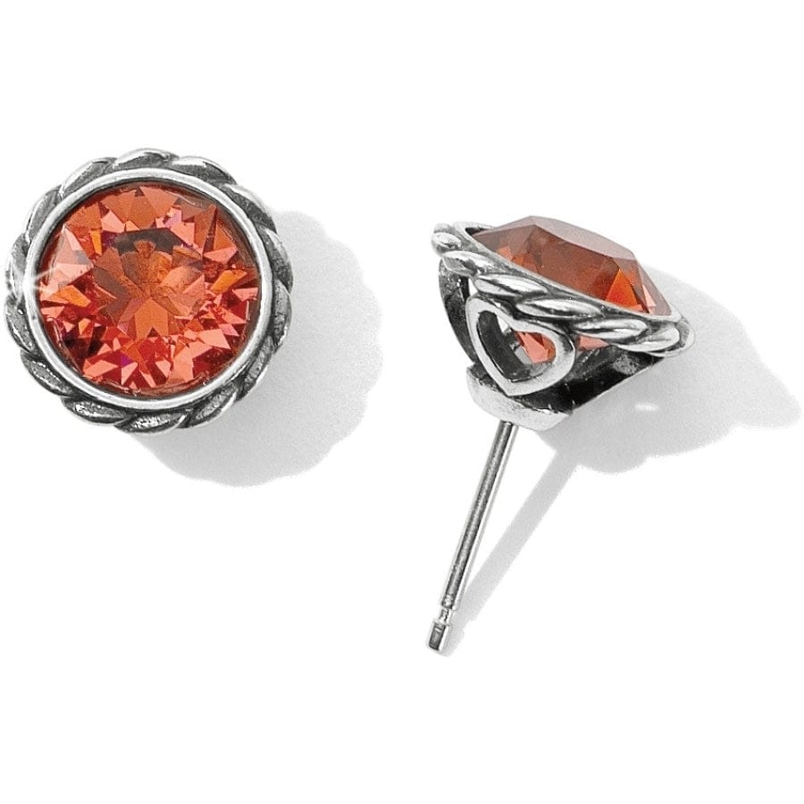 Iris Stud Earrings silver-pink 2