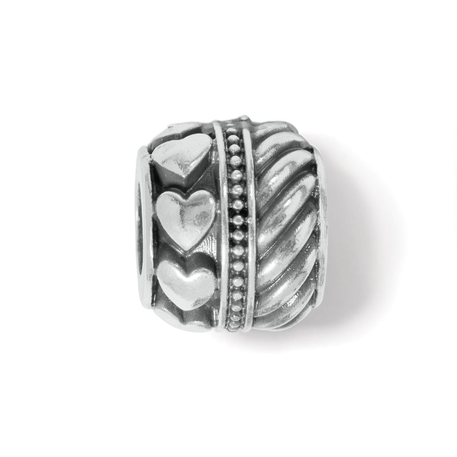 Janis Heart Bead silver 1