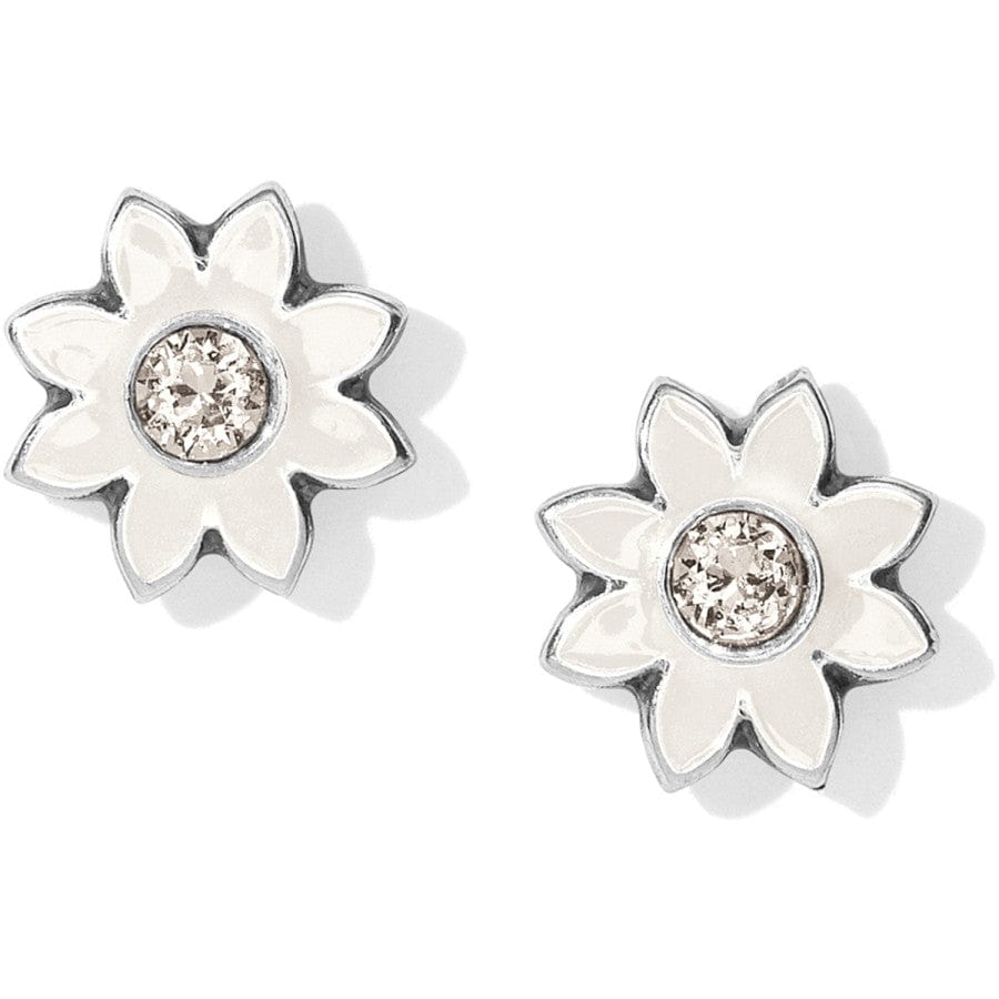 Jasmine Mini Post Earrings silver-white 1