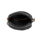 Inside view of Kora Mini Utility Bag in black, showing the organized compartments and lining