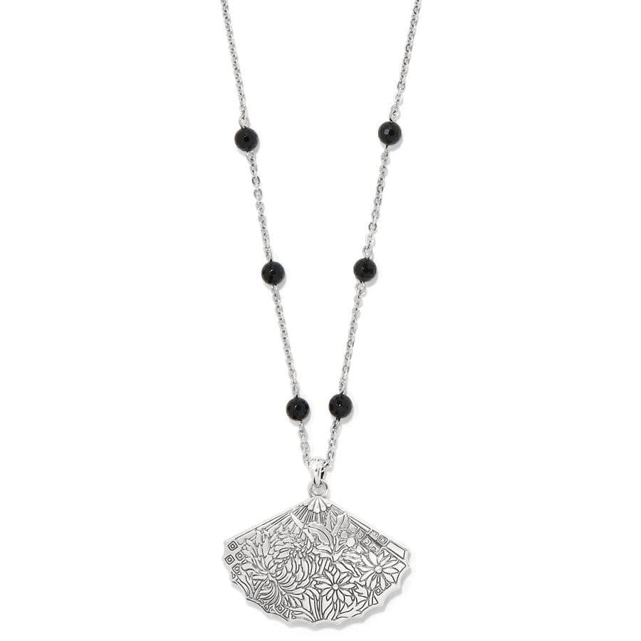 Kyoto In Bloom Fan Necklace silver-multi 2