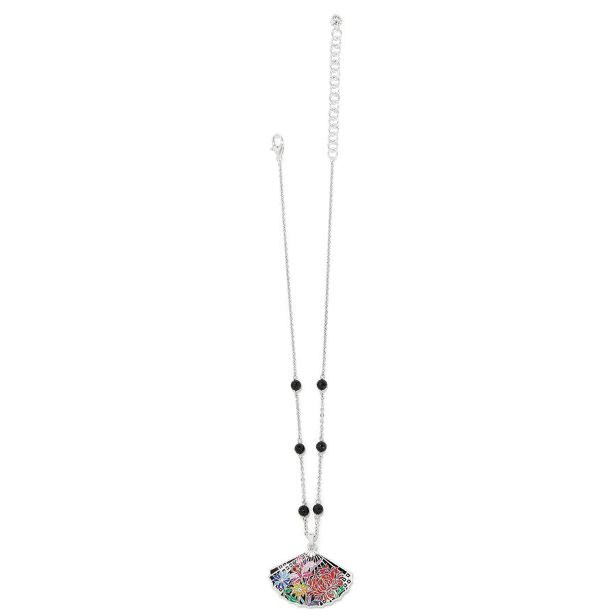 Kyoto In Bloom Fan Necklace silver-multi 3