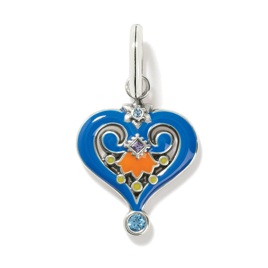 La Farfalla Heart Charm silver-multi 1