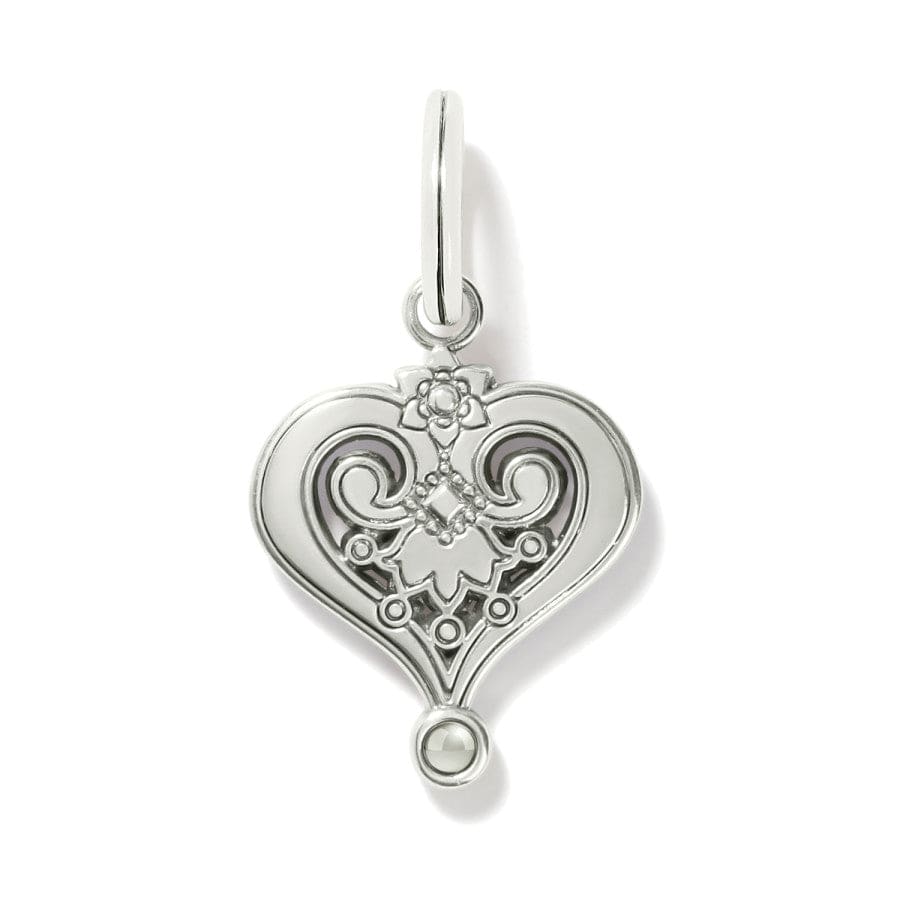 La Farfalla Heart Charm silver-multi 2
