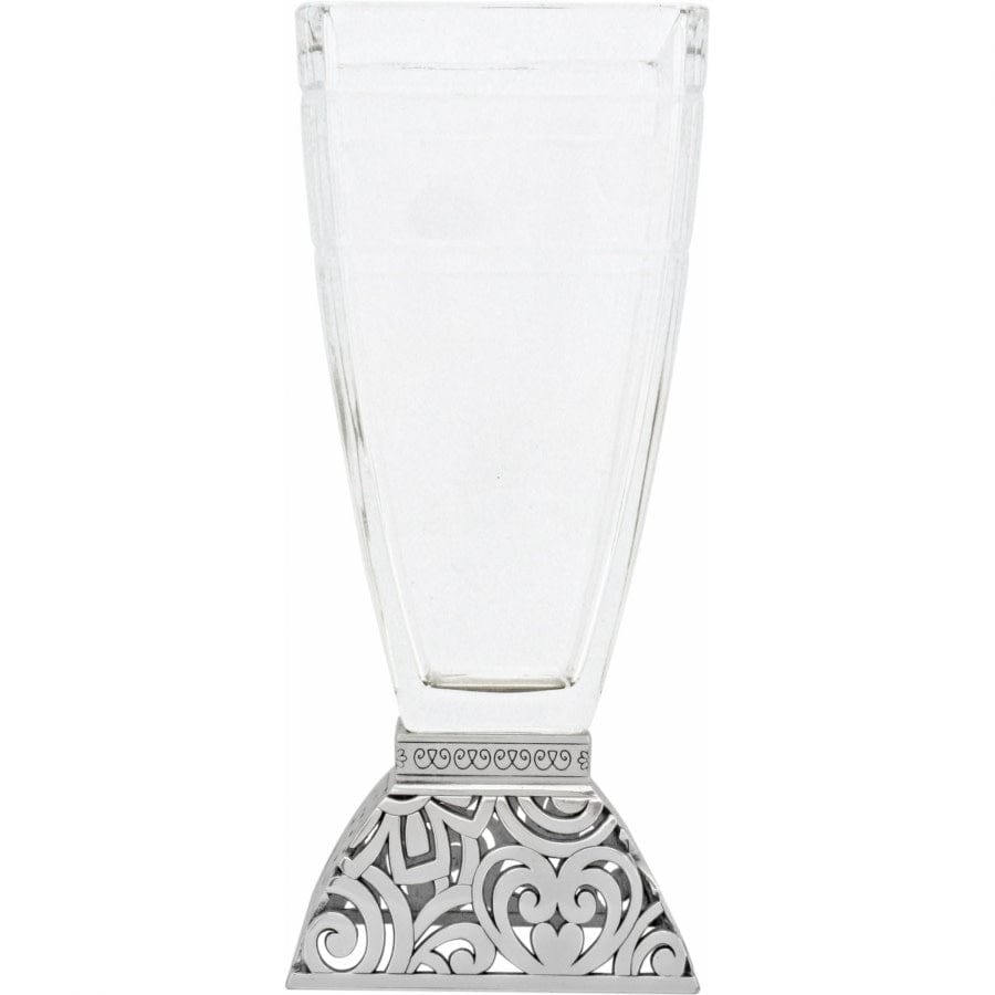 Lacie Daisy Glass Vase silver 2
