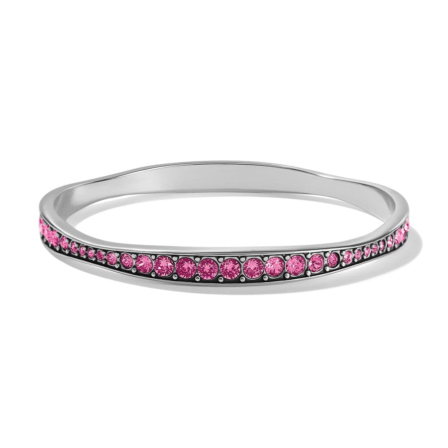 Light Hearted Crystal Bangle silver-rose 2