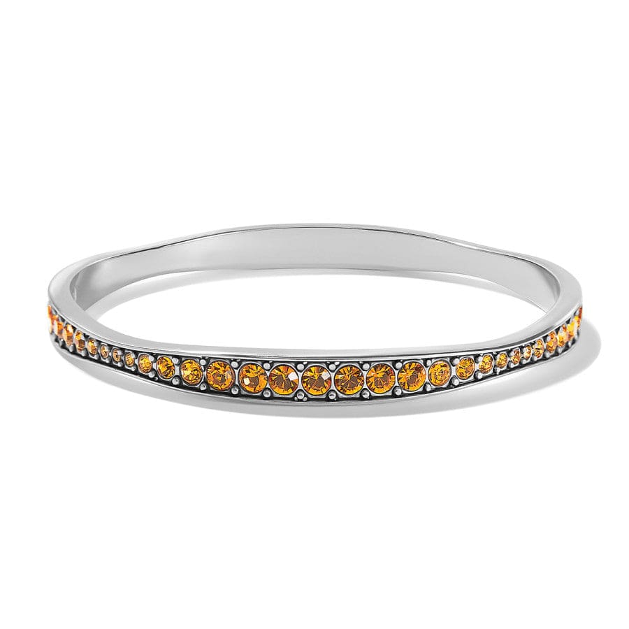 Light Hearted Crystal Bangle silver-topaz 6