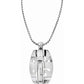 London Groove Badge Clip Necklace