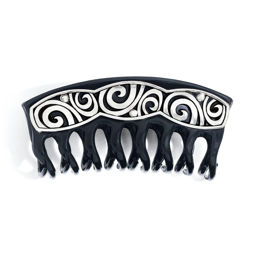 London Groove Large Hair Clip silver-black 2
