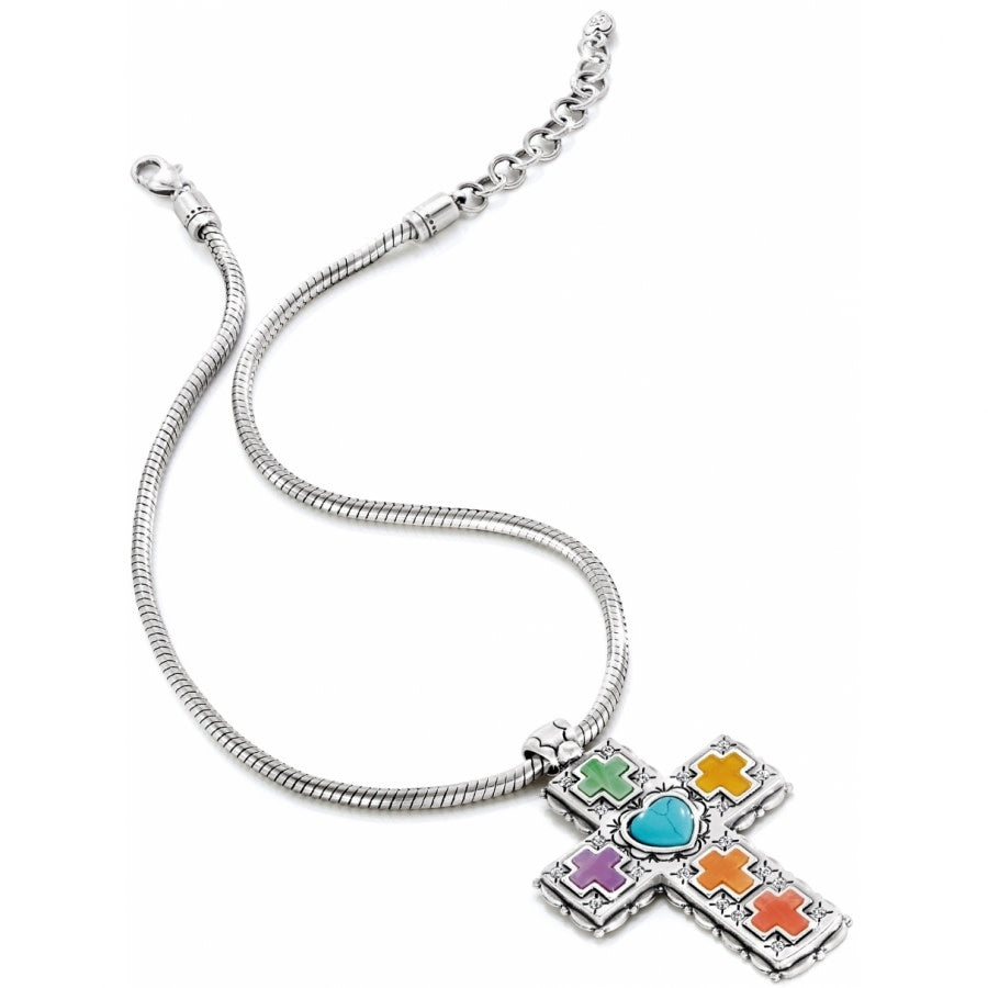Loretto Cross Necklace silver-multi 3