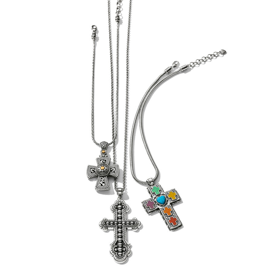 Loretto Cross Necklace silver-multi 4