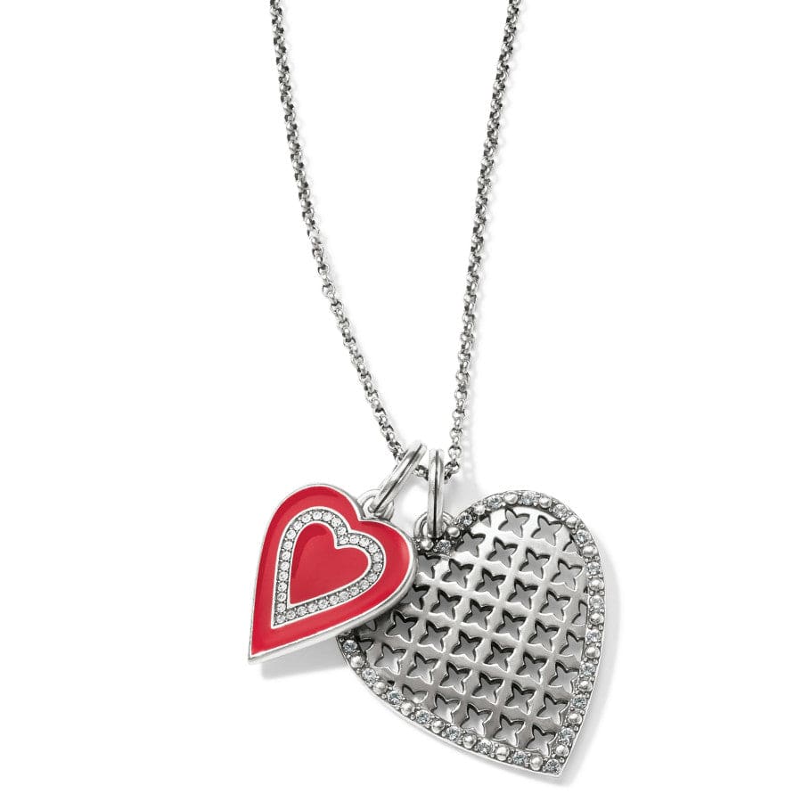 Love and Cherish Necklace silver-red 1