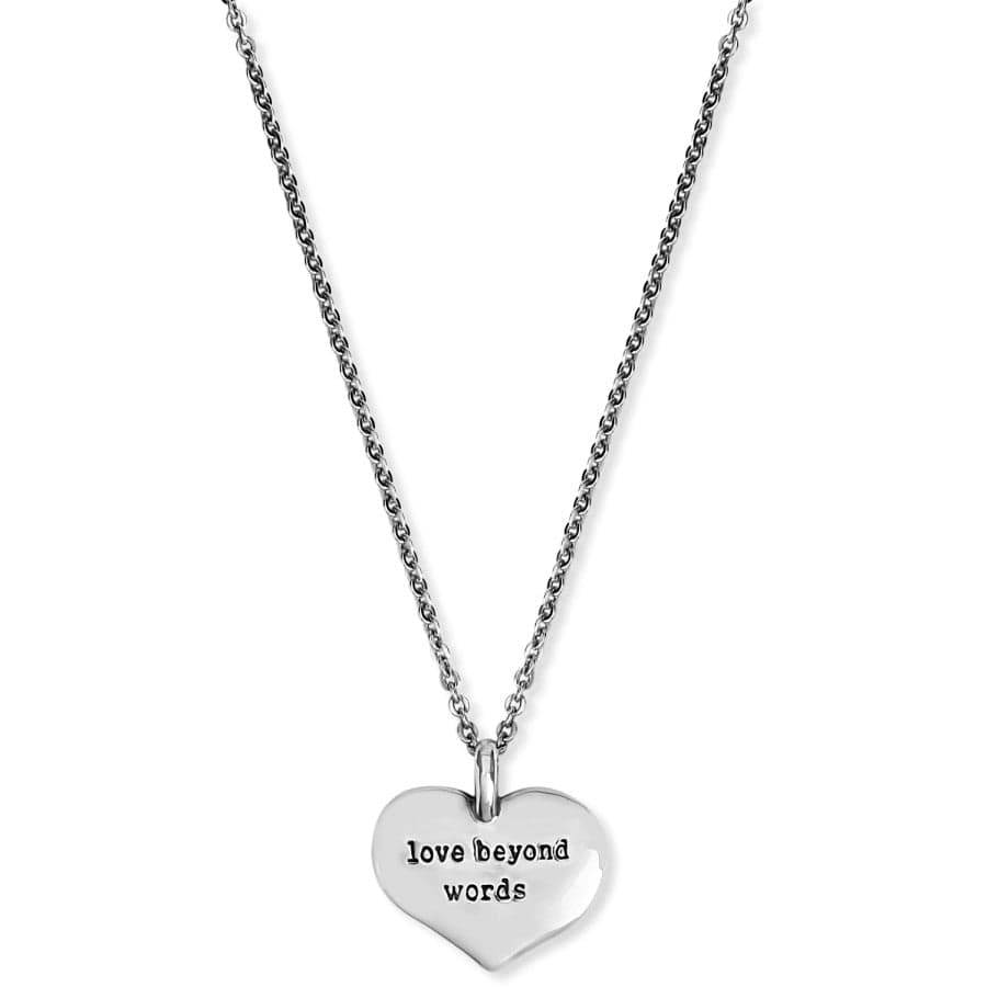 Love Beyond Words Necklace silver-gold 2