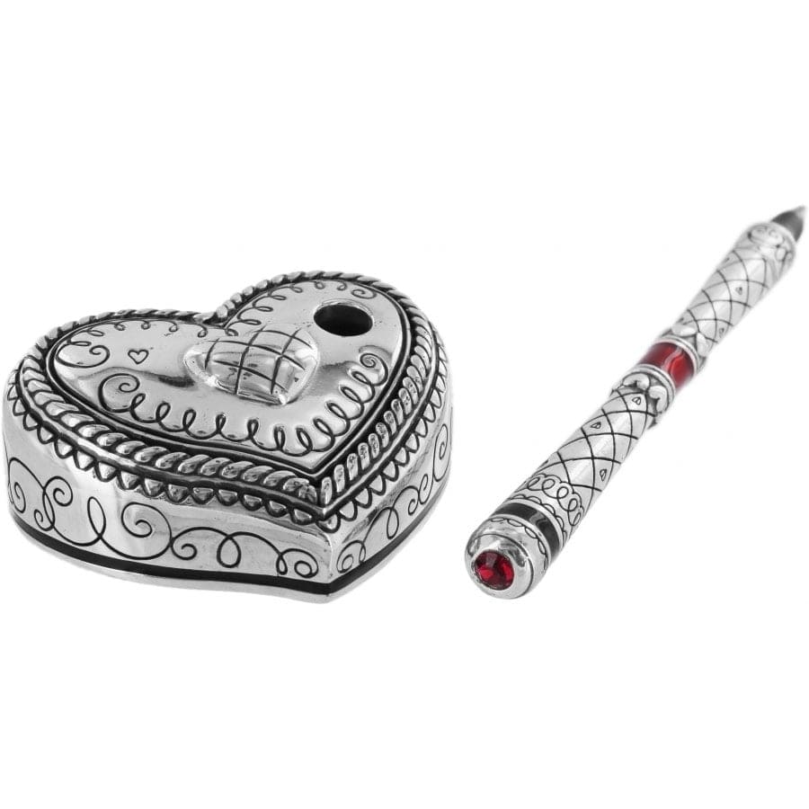 Love Letters Love Notes And Pen Holder silver 2