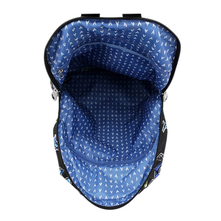 archer brighton laptop backpack Lightweight Quilted Nylon (Navy) placed 26 long zipper on the left side provides internal access throughout the entire height of the pack archer brighton cara laptop backpack