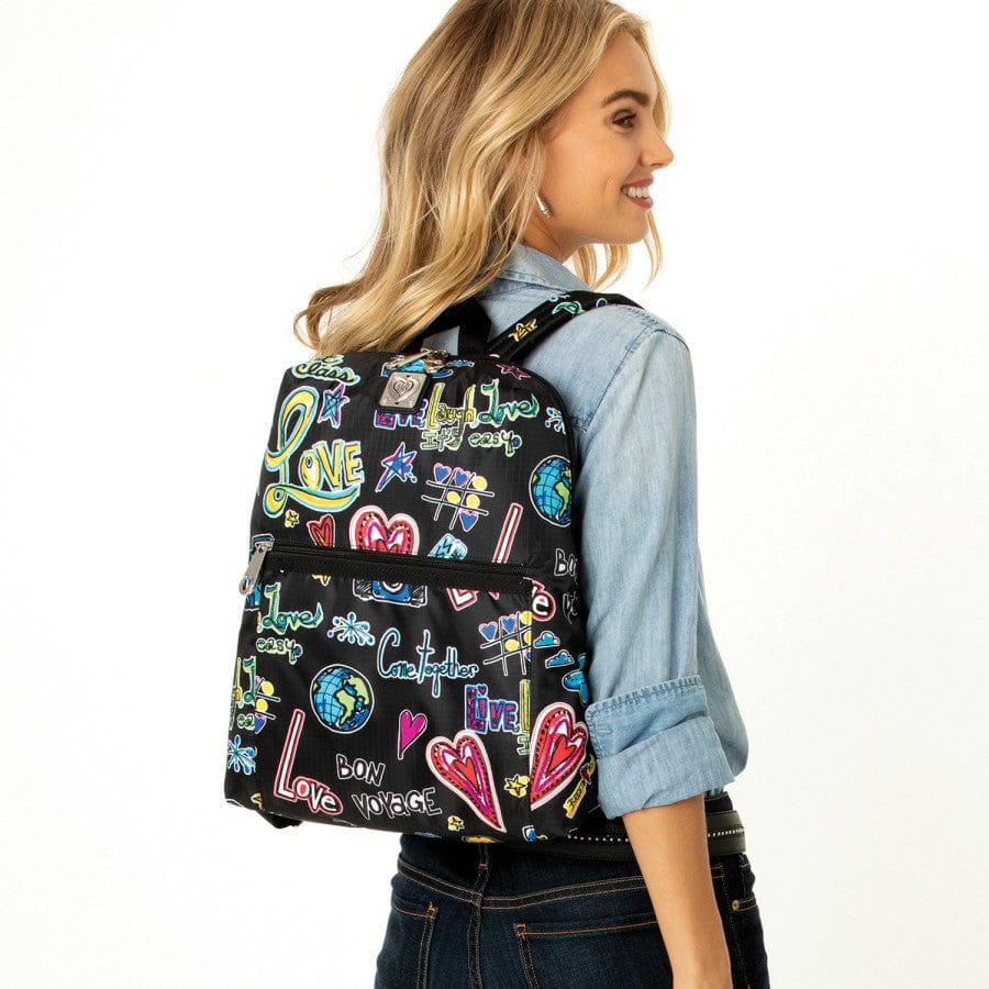 brighton mini backpack Love Scribble Happy Trails Backpack