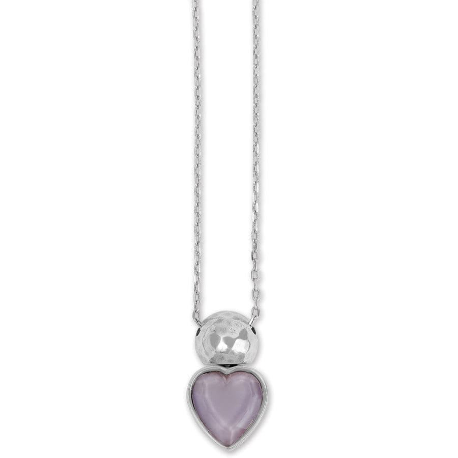 Loving Heart Necklace silver-lilac 4