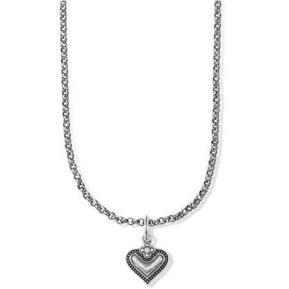 Luna Heart Charm Necklace