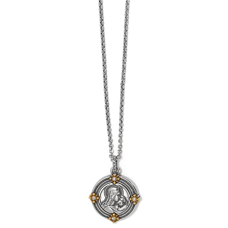 Madonna And Child Two Tone Necklace silver-gold 1