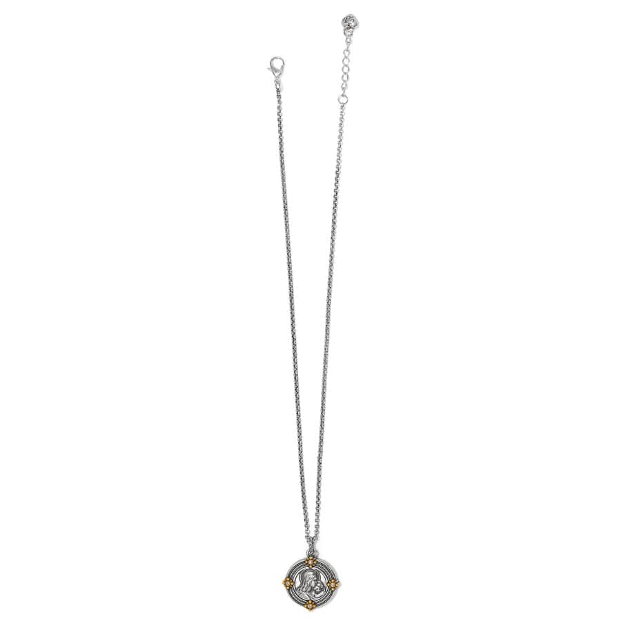 Madonna And Child Two Tone Necklace silver-gold 3