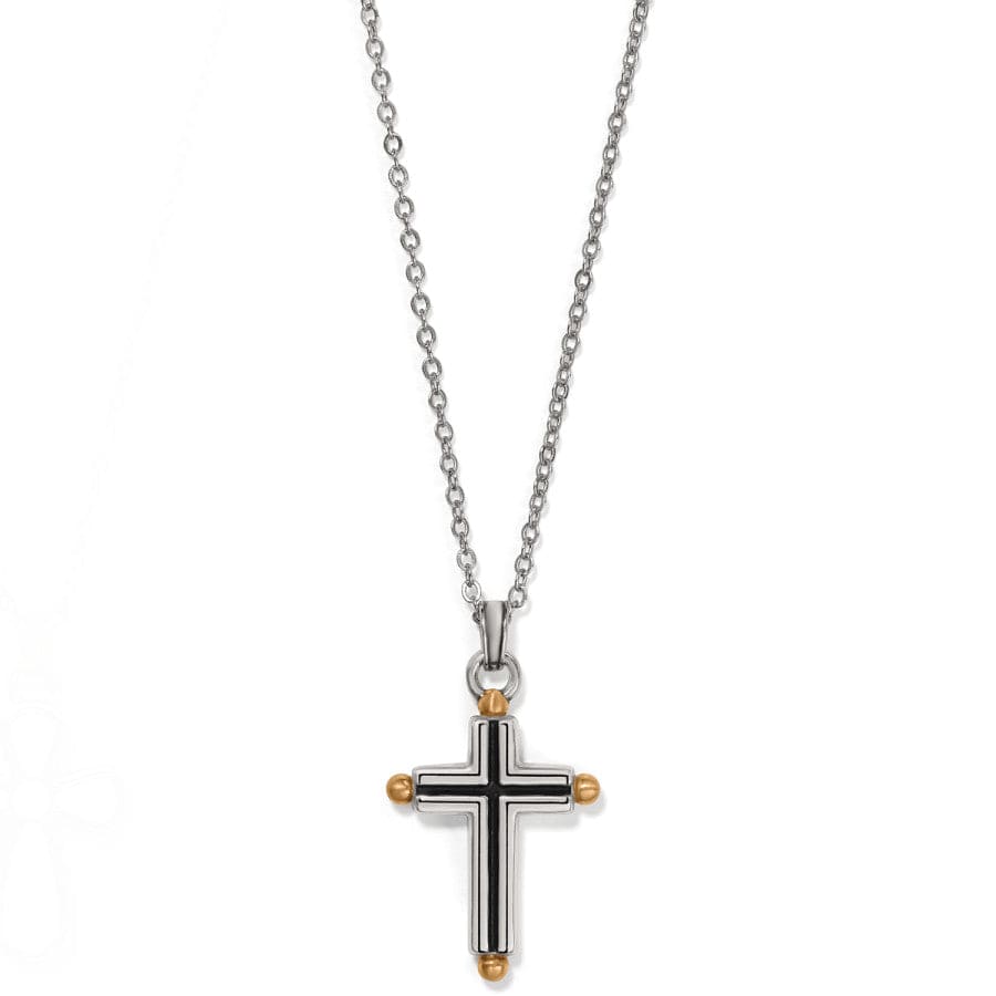 Majestic Gallant Cross Reversible Necklace silver-gold 2