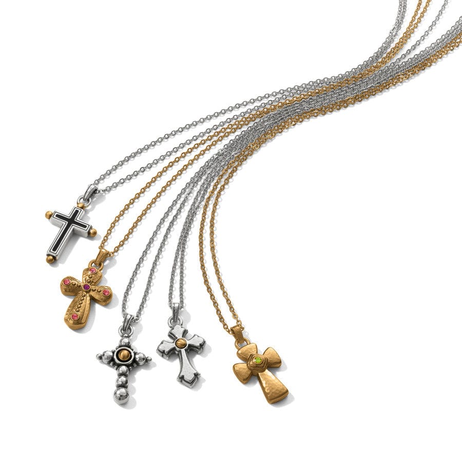Majestic Gallant Cross Reversible Necklace silver-gold 4